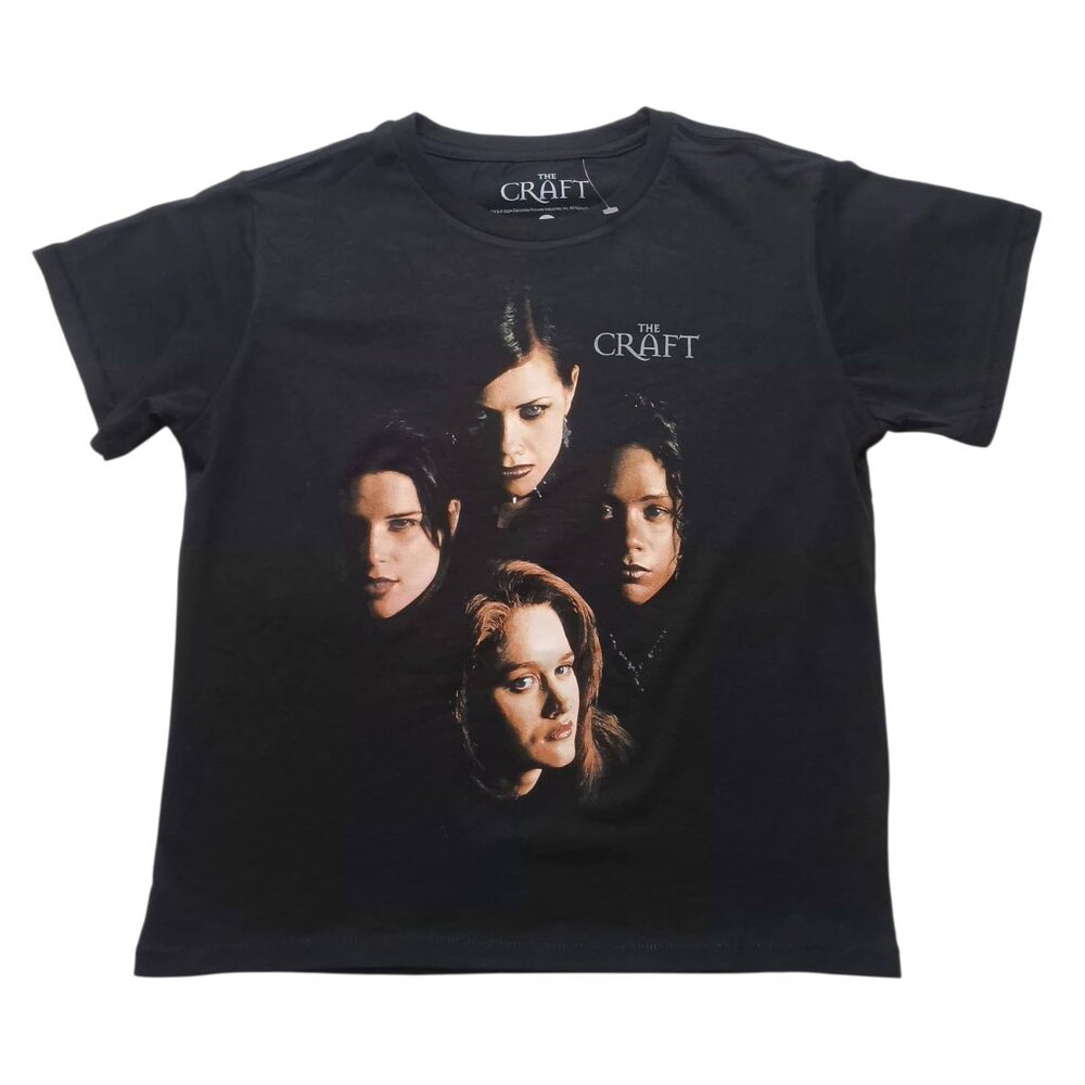 The Craft T-Shirt Crop Top Women's Size SMALL Black New NWOT
